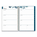 Blue Sky Bakah Blue Weekly/Monthly Planner, Bakah Blue Floral Artwork, 8 x 5, Blue/White Cover, 12-Month (Jan to Dec): 2023
