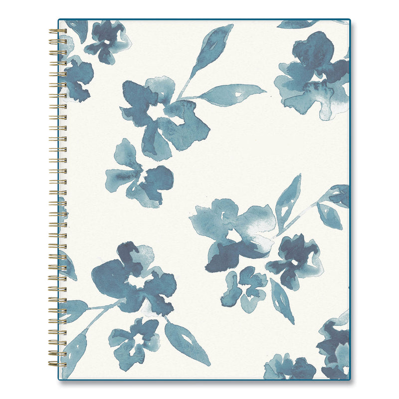 Blue Sky Bakah Blue Weekly/Monthly Planner, Bakah Blue Floral Artwork, 11 x 8.5, Blue/White Cover, 12-Month (Jan to Dec): 2023