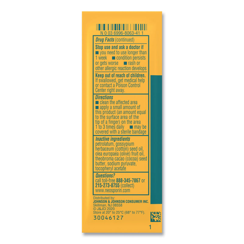 Neosporin Antibiotic Ointment, 0.03 oz Packet, 144/Box