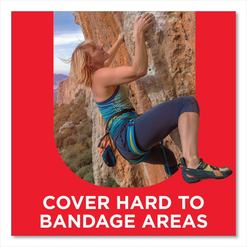 BAND-AID Flexible Fabric Adhesive Tough Strip Bandages, 1 x 4, 20/Box