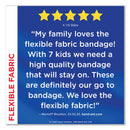BAND-AID Flexible Fabric Adhesive Bandages, Assorted, 100/Box