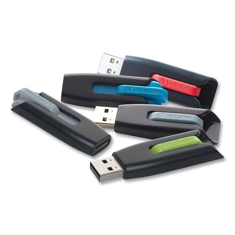 Verbatim Store 'n' Go V3 USB 3.0 Drive, 8 GB, Black/Gray