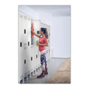 Tennsco Single-Tier Locker with Legs, Three Lockers with Hat Shelves and Coat Rods, 36" x 18" x 78", Medium Gray