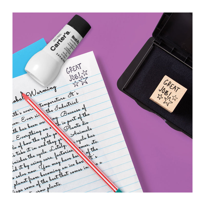 Carter's Neat-Flo Stamp Pad Inker, 2 oz Bottle, Black