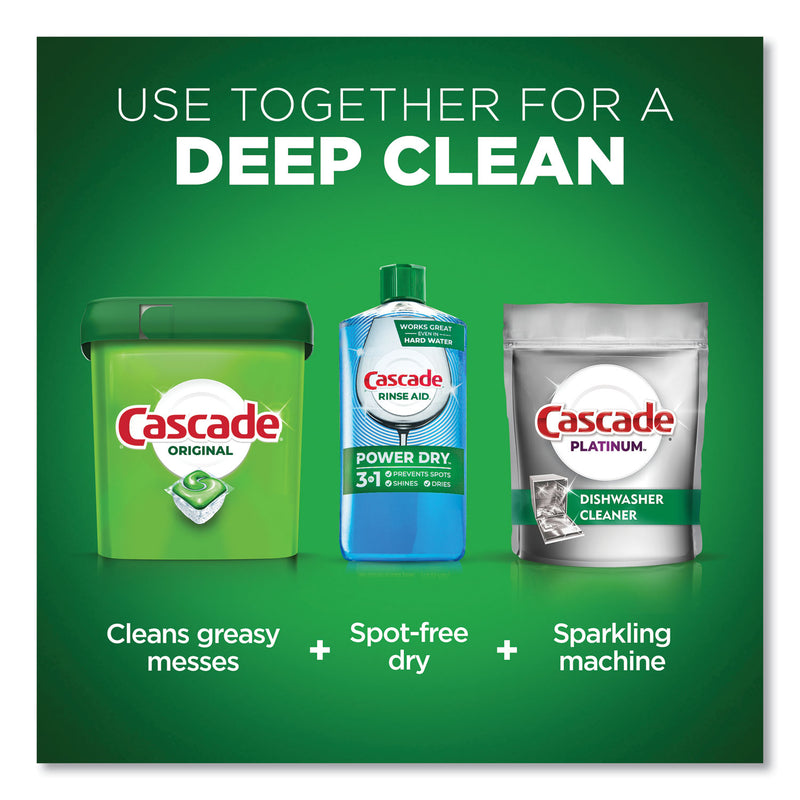 Cascade ActionPacs, Fresh Scent, 13.5 oz Bag, 25/Pack, 5 Packs/Carton