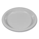 Tablemate Plastic Dinnerware, Plates, 9" dia, White, 500/Carton