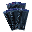 Tablemate Table Set Rectangular Table Covers, Heavyweight Plastic, 54" x 108", Black, 6/Pack