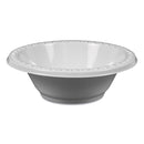 Tablemate Plastic Dinnerware, Bowls, 5 oz, White, 125/Pack
