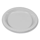 Tablemate Plastic Dinnerware, Plates, 7" dia, White, 125/Pack
