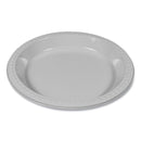 Tablemate Plastic Dinnerware, Plates, 10.25" dia, White, 125/Pack
