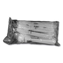 Tablemate Table Set Plastic Serving Forks and Spoons, White, 24 Forks, 24 Spoons per Pack