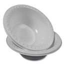 Tablemate Plastic Dinnerware, Bowls, 12 oz, White, 125/Pack