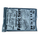 Tablemate Table Set Linen-Like Table Skirting, Polyester, 29" x 14 ft, White