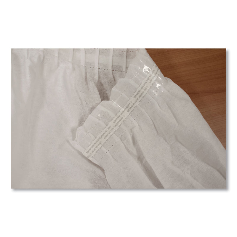 Tablemate Table Set Linen-Like Table Skirting, Polyester, 29" x 14 ft, White