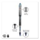 uniball VISION ELITE Roller Ball Pen, Stick, Extra-Fine 0.5 mm, Blue-Black Ink, Black/Blue Barrel