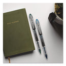 uniball VISION ELITE BLX Series Roller Ball Pen, Stick, Micro 0.5 mm, Assorted Ink and Barrel Colors, 5/Pack