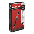 uniball Signo 207 Gel Pen, Retractable, Bold 1 mm, Black Ink, Translucent Black Barrel, Dozen