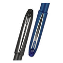 uniball Grip Roller Ball Pen, Stick, Fine 0.7 mm, Blue Ink, Blue Barrel, Dozen