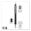 uniball Jetstream Retractable Ballpoint Pen, Bold 1 mm, Black Ink, Black Barrel