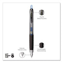 uniball 207 Signo Gel Ultra Micro Gel Pen, Retractable, Extra-Fine 0.38 mm, Blue Ink, Smoke Barrel