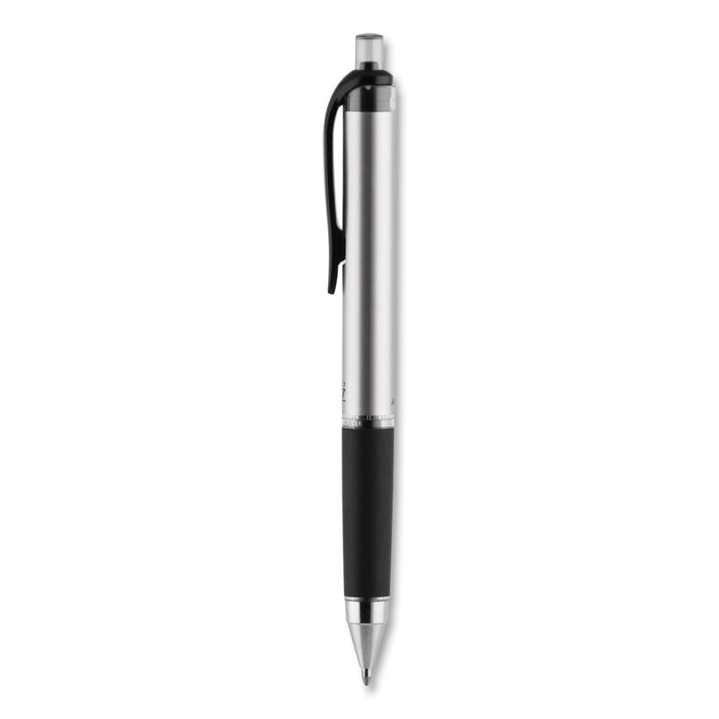 uniball 207 Impact Gel Pen, Retractable, Bold 1 mm, Black Ink, Black Barrel