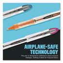 uniball VISION ELITE Roller Ball Pen, Stick, Bold 0.8 mm, Black Ink, White/Black Barrel