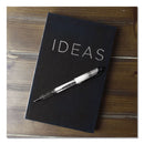 uniball VISION ELITE Roller Ball Pen, Stick, Bold 0.8 mm, Black Ink, White/Black Barrel