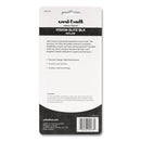 uniball VISION ELITE BLX Series Roller Ball Pen, Stick, Micro 0.5 mm, Assorted Ink and Barrel Colors, 5/Pack