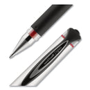uniball 207 Impact Gel Pen, Stick, Bold 1 mm, Red Ink, Black Barrel