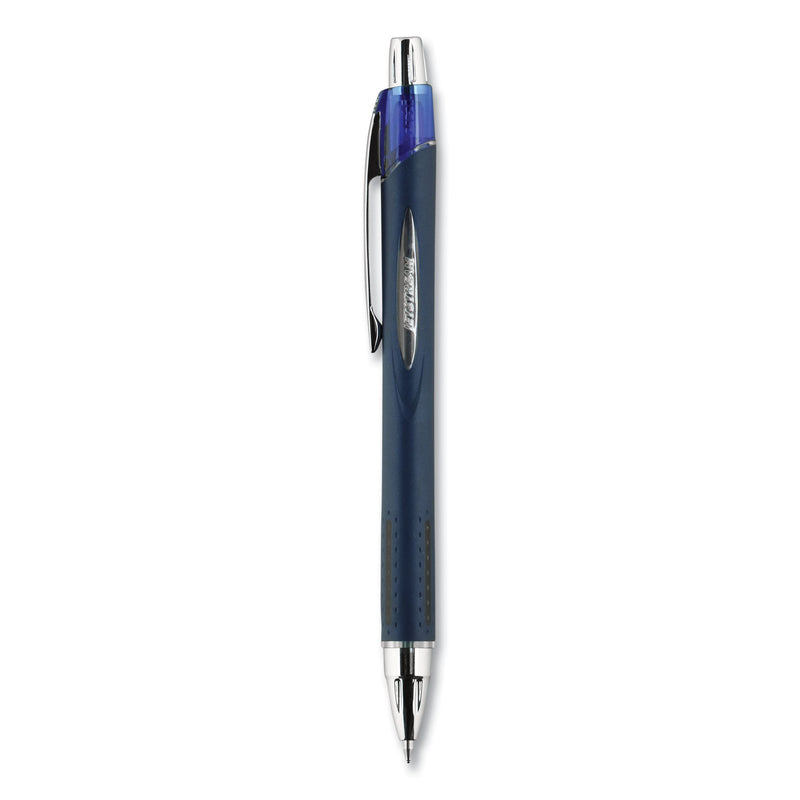 uniball Jetstream Retractable Ballpoint Pen, Bold 1 mm, Blue Ink, Black Barrel