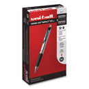 uniball 207 Impact Gel Pen, Retractable, Bold 1 mm, Red Ink, Black/Red Barrel