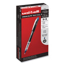 uniball VISION ELITE Roller Ball Pen, Stick, Extra-Fine 0.5 mm, Blue-Black Ink, Black/Blue Barrel