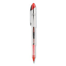 uniball VISION ELITE Roller Ball Pen, Stick, Bold 0.8 mm, Red Ink, White/Red Barrel