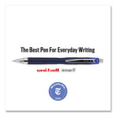 uniball Jetstream Retractable Ballpoint Pen, Fine 0.7 mm, Blue Ink, Blue Barrel