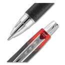 uniball Jetstream Retractable Ballpoint Pen, Bold 1 mm, Red Ink, Black Barrel