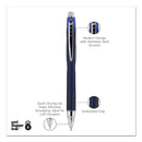 uniball Jetstream Retractable Ballpoint Pen, Fine 0.7 mm, Blue Ink, Blue Barrel
