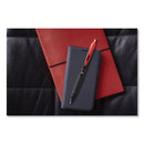 uniball 307 Gel Pen, Retractable, Micro 0.5 mm, Black Ink, Black Barrel, Dozen