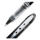 uniball VISION ELITE Roller Ball Pen, Stick, Extra-Fine 0.5 mm, Black Ink, Black Barrel