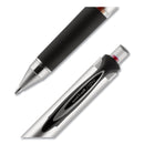uniball 207 Impact Gel Pen, Retractable, Bold 1 mm, Red Ink, Black/Red Barrel