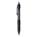 uniball Power Tank RT Ballpoint Pen, Retractable, Bold 1 mm, Black Ink, Smoke/Black Barrel, Dozen