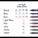 uniball VISION Roller Ball Pen, Stick, Micro 0.5 mm, Red Ink, Gray/Red Barrel, Dozen