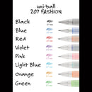 uniball Signo 207 Gel Pen, Retractable, Medium 0.7 mm, Assorted Ink and Barrel Colors, 8/Pack