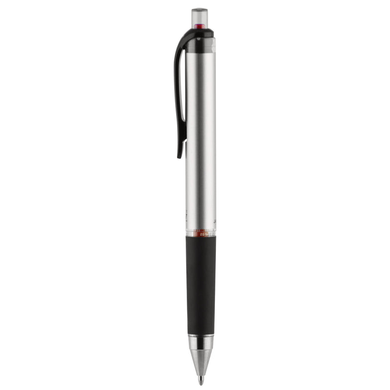 uniball 207 Impact Gel Pen, Retractable, Bold 1 mm, Red Ink, Black/Red Barrel