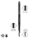 uniball AIR Porous Rollerball Pen, Medium 0.7 mm, Black Ink/Barrel, Dozen