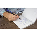 uniball AIR Porous Roller Ball Pen, Stick, Medium 0.7 mm, Blue Ink, Black Barrel, Dozen