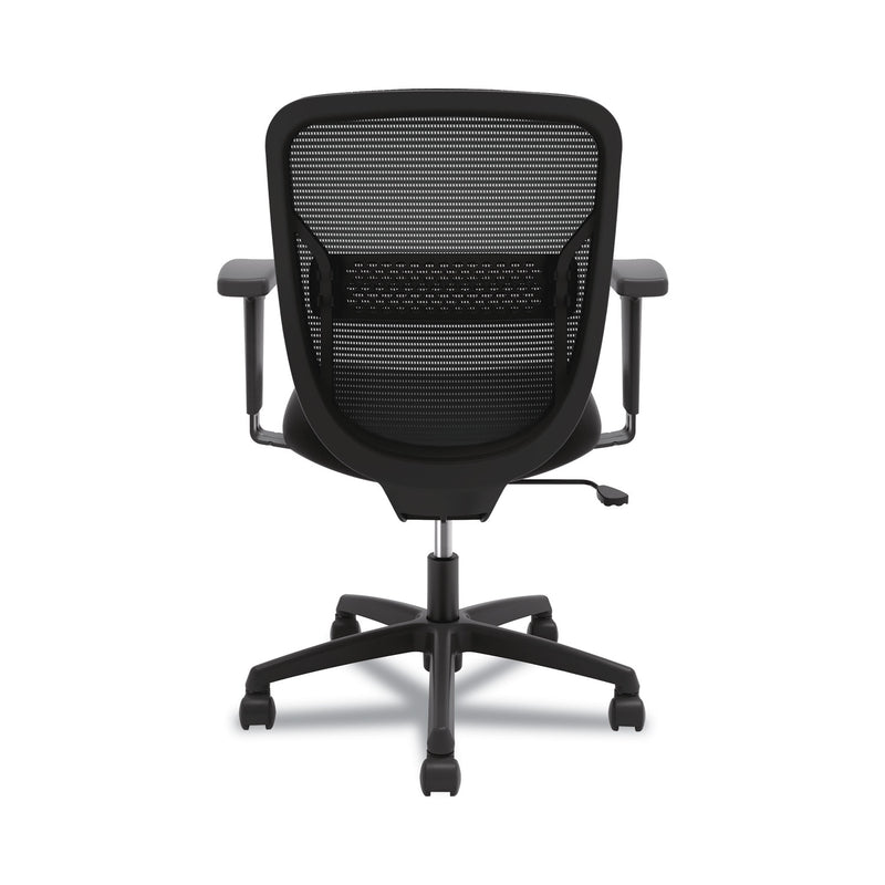 HON Gateway Mid-Back Task Chair, Supports Up to 250 lb, 17" to 22" Seat Height, Black