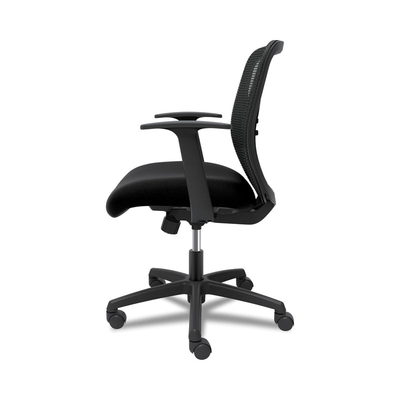 HON Gateway Mid-Back Task Chair, Supports Up to 250 lb, 17" to 22" Seat Height, Black