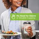 Dixie PerfecTouch Paper Hot Cups, 20 oz, Coffee Haze Design, 25/Sleeve, 20 Sleeves/Carton