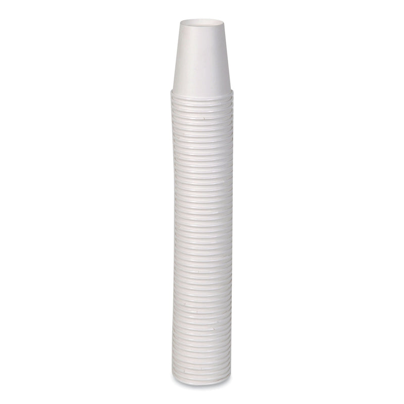 Dixie Paper Hot Cups, 10 oz, White, 50/Sleeve, 20 Sleeves/Carton