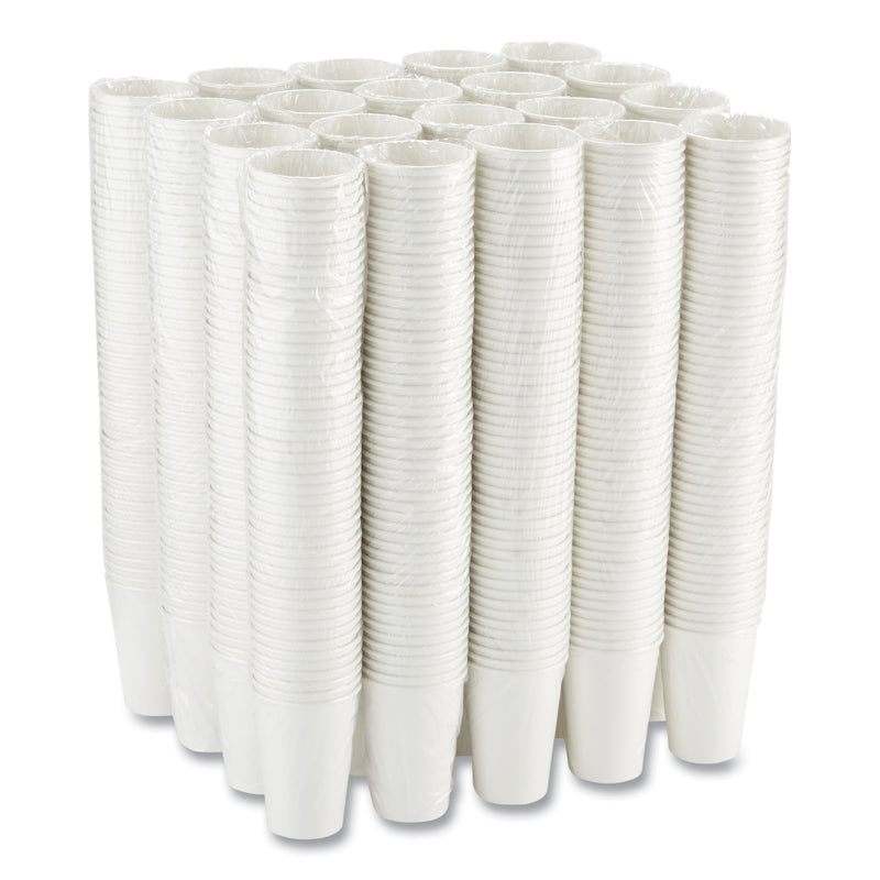 Dixie Paper Hot Cups, 16 oz, White, 50/Sleeve, 20 Sleeves/Carton